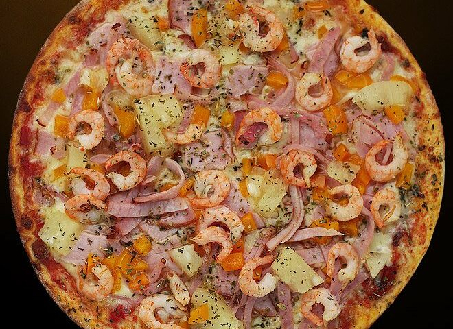 Рецепт: Пицца с морепродуктами