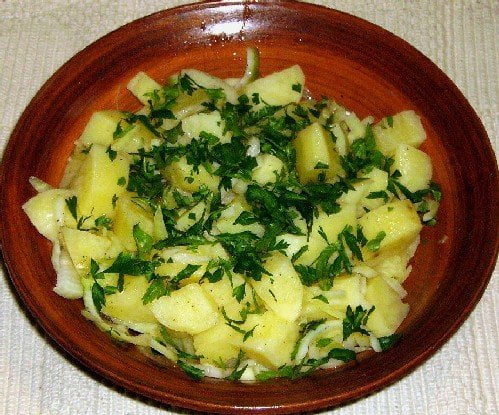 Картофельный салат — рецепт