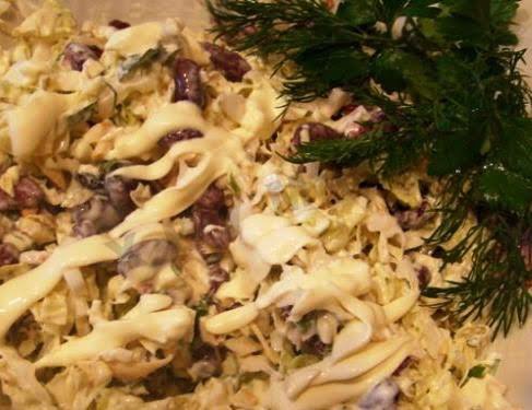 Рецепт приготовления фасолевый салат с сыром
