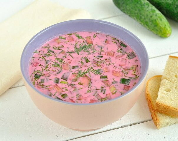 Холодные супы: окрошка