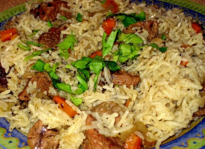 Как приготовить рис с мясом