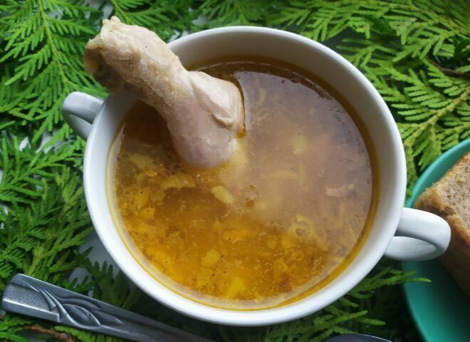 Куриный суп с картофелем и вермишелью