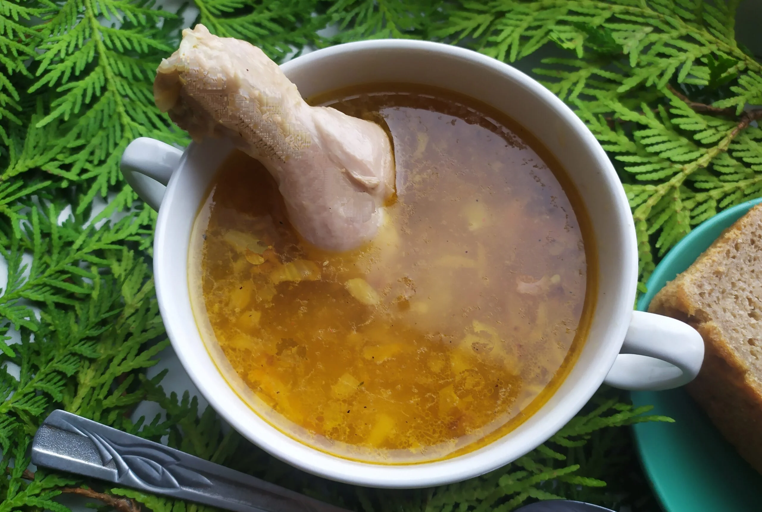 Куриный суп с картофелем и вермишелью