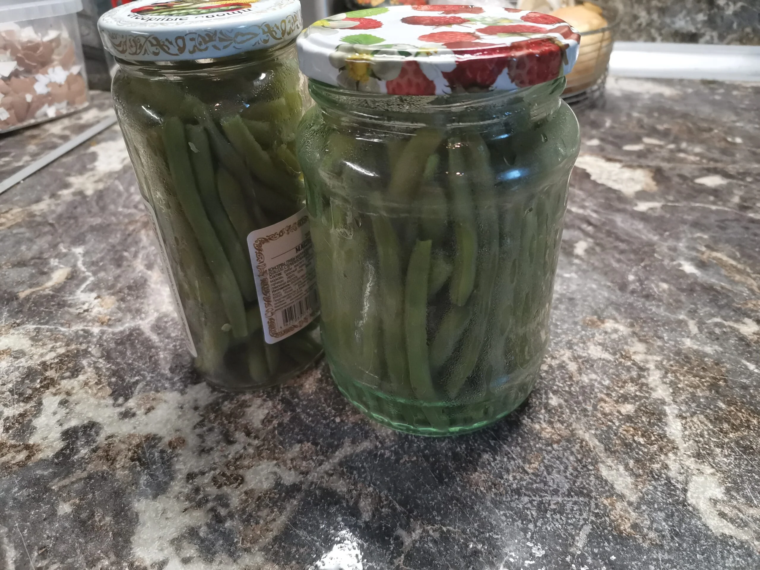 Маринованная спаржевая стручковая фасоль