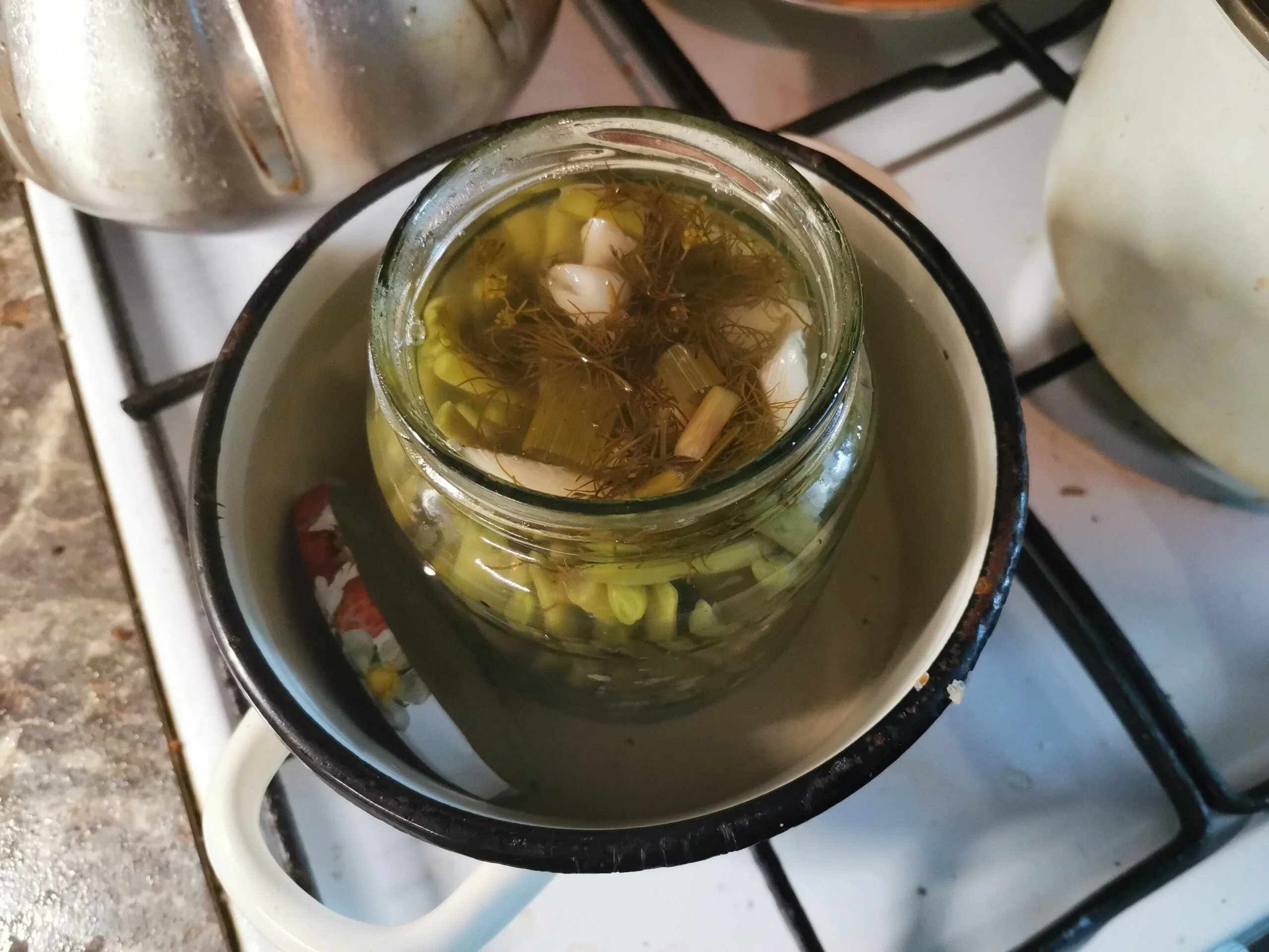 Маринованная спаржевая стручковая фасоль