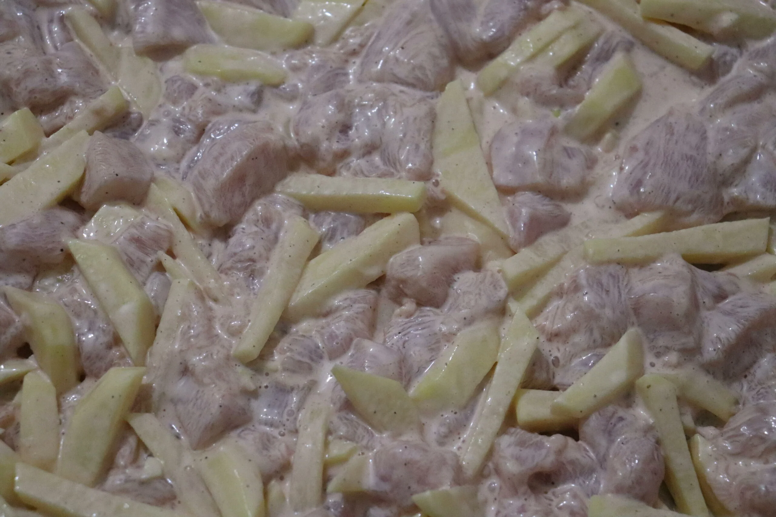 Запеканка из куриного филе и картофеля