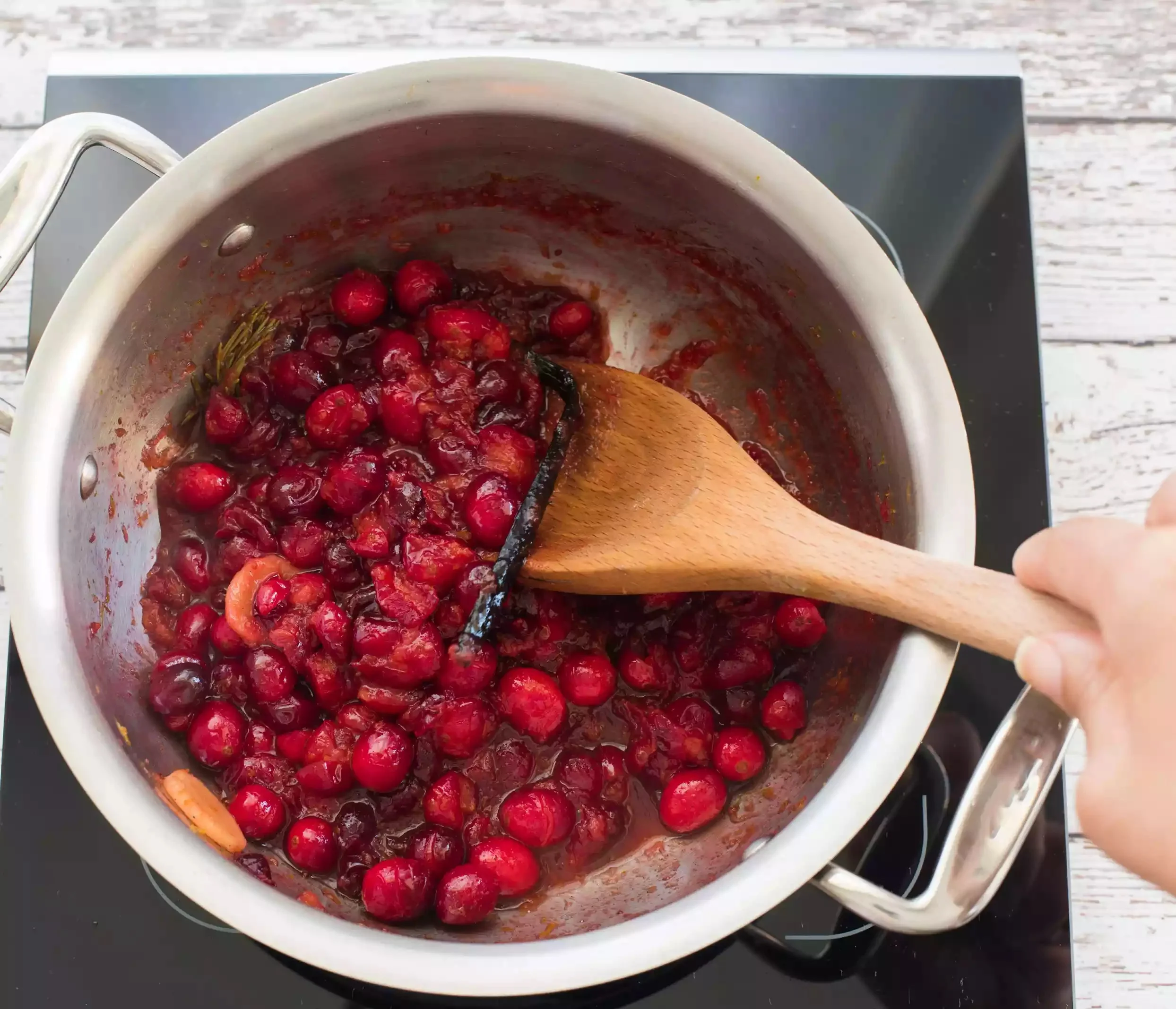 Канапе из клюквенного бри в аэрофритюрнице