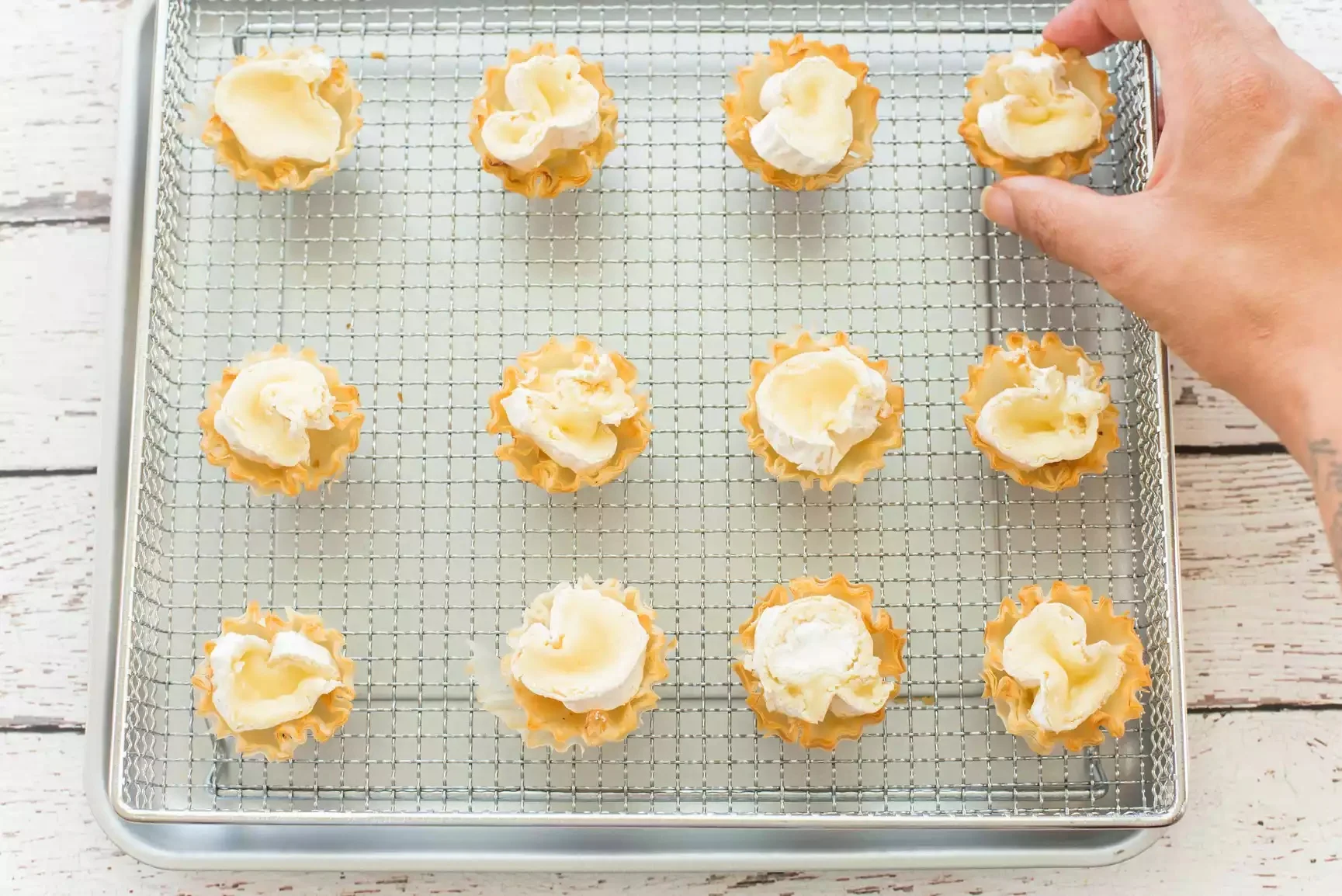 Канапе из клюквенного бри в аэрофритюрнице