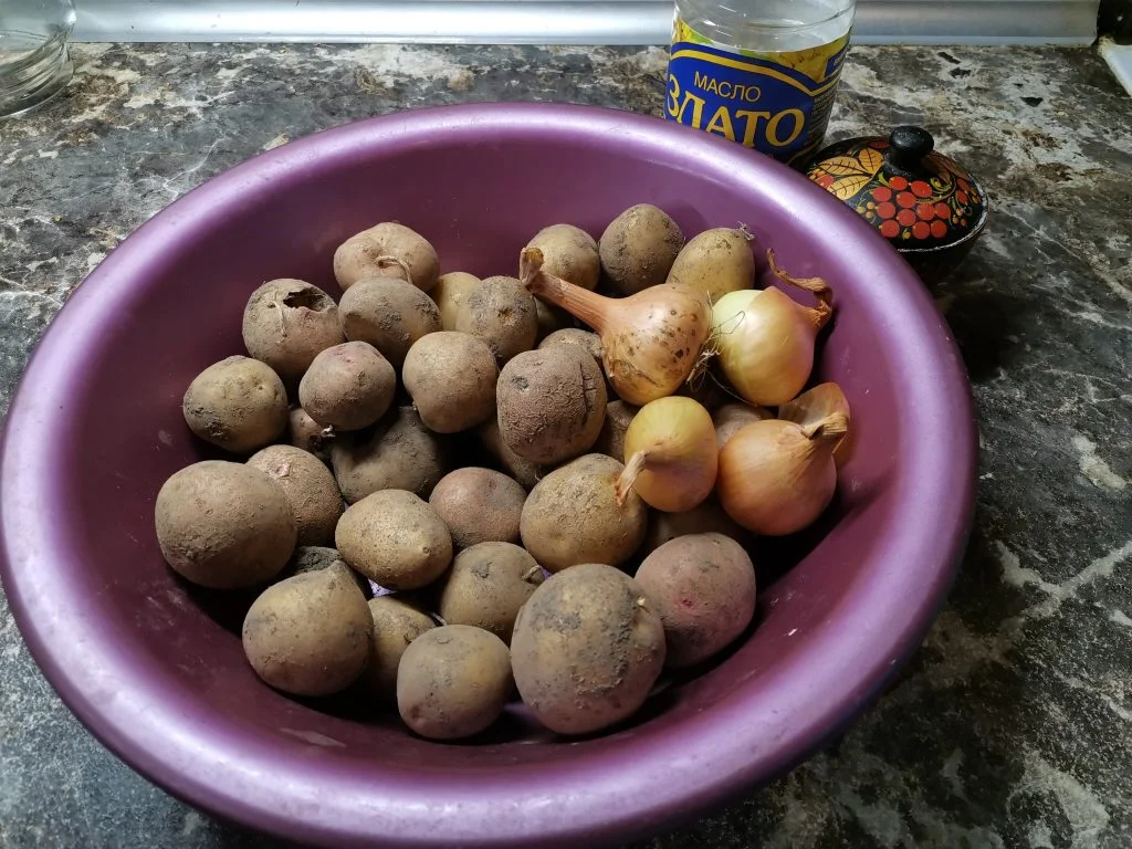 Жареная картошка с луком